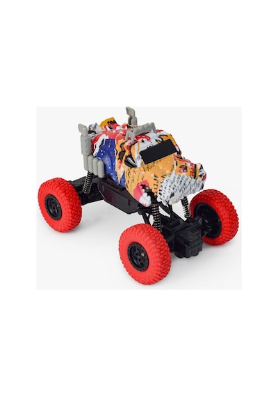 Uzaktan Kumandalı Araba Off-road Canavar Kamyon 1:20 Ölçek Çift Motorlu Süspansiyonlu Rc Turuncu