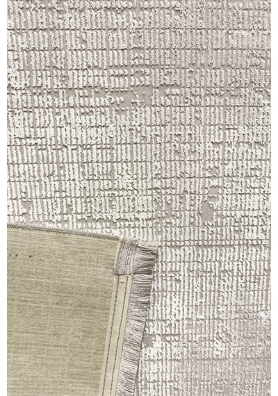 Parlak Saten Dokulu Poem Bambu Tuşe Modern Trend Halı Pm11 Beyaz Kemik