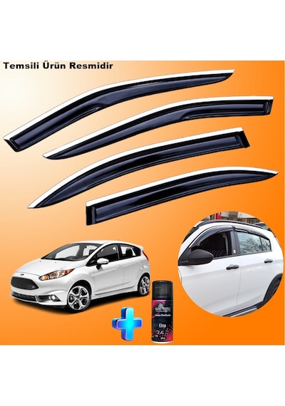 Ford Fiesta Mügen Cam Rüzgarlığı Abs Nikelaj Krom Cam Rüzgarlığı 2009-2017 + Ebrayn 150ml Koku