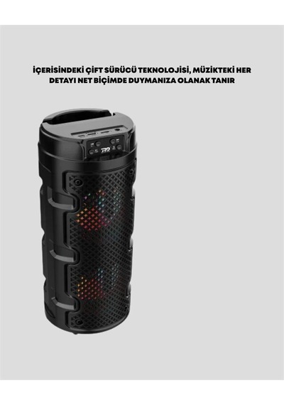 Kompakt Tasarım Yüksek Ses Performansı Çoklu Giriş Seçenekli Kablosuz Hoparlör Bluetooth Usb Sd Kart Aux Mh-hs6743-9173