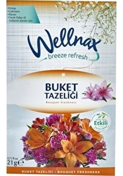 Wellnax Askılı Dolap Ve Çekmece Kokusu Buket Tazeliği