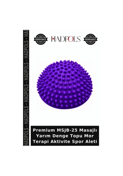 Premium Msjb-25 Masajlı Yarım Denge Topu Mor Terapi Aktivite Spor Aleti