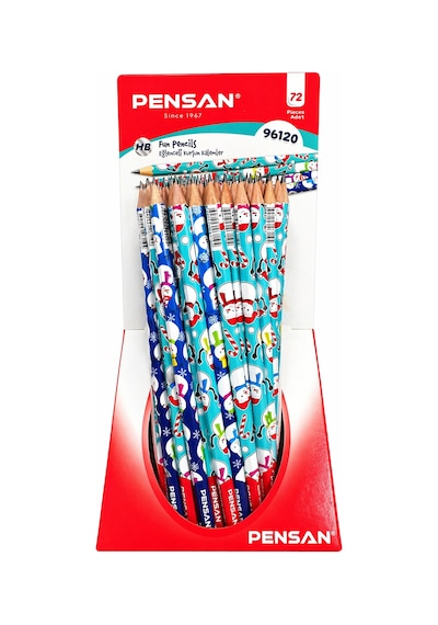 Pensan Kardan Adam Desenli Kurşun Kalem 96120 Çok Renkli