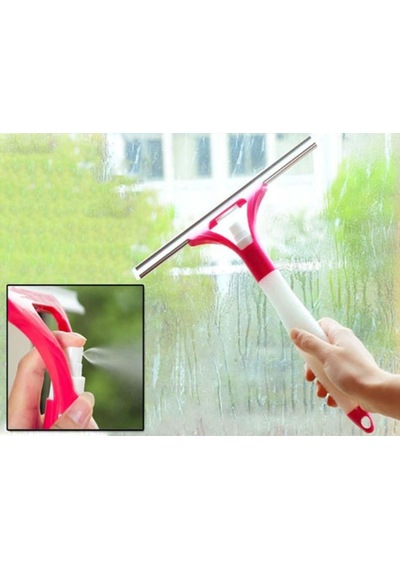 Çekçekli Pratik Cam Silme Aparatı + Su Hazneli Ve Spreyli Cam Silme Aparatı - 2li Set Def123 Tr Diğer