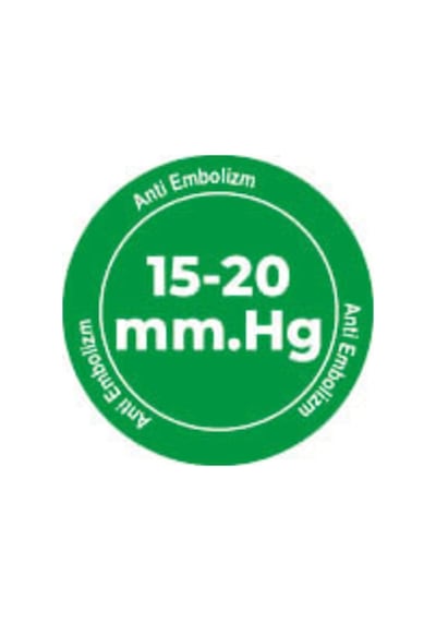Variteks 909 Hafif Basınçlı Diz Üstü Embolizm Varis Çorabı Ten Rengi CCL1 2 Standart Uzun