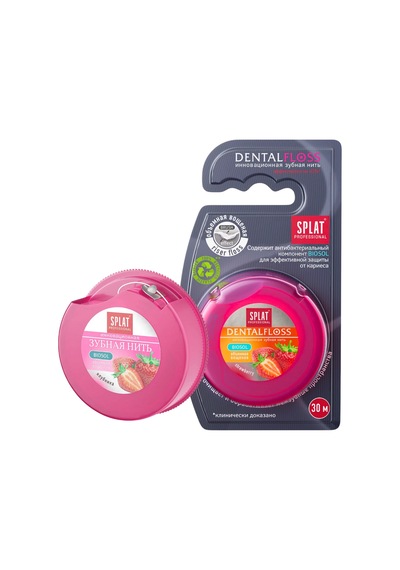 Splat Professional Dental Floss Strawberry 30m Diş İpi 1 Adet