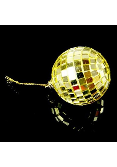 Disco Topu Aynalı Gold 4 Cm 12 Li
