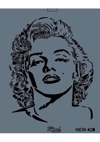 Rich New Seri N-420 Stencil 35X25 Cm