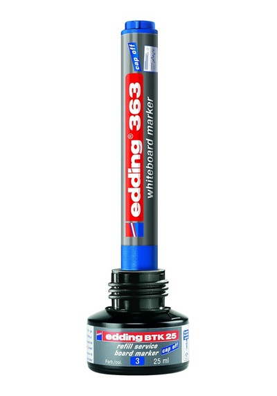 Edding 363 Beyaz Yazı Tahtası Kalemi - Siyah - 1 Kalem - 1-5 Mm Kesik Uçlu - Yeniden Doldurulabilir Genel