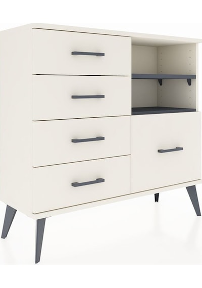 Arges Şifonyer 2 Raflı 5 Çekmeceli 88x30x80 Aytaşı-antrasit/aytaşı Antrasit/aytaşı Arges Şifonyer 2 Raflı 5 Çekmeceli 88x30x80 Aytaşı-antrasit/aytaşı Antrasit/aytaşı