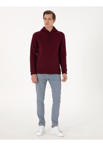 Pierre Cardin Erkek Bordo Sweatshirt 50314055-vr014 Bordo