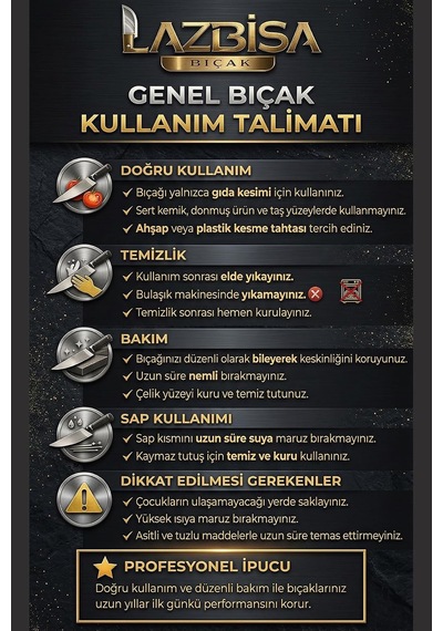 Silver Serisi 2 Li Mutfak Bıçağı Et Kemik Satırı Tavuk Satırı Mutfak Bıçak Satırı Siyah Sap Mft-005