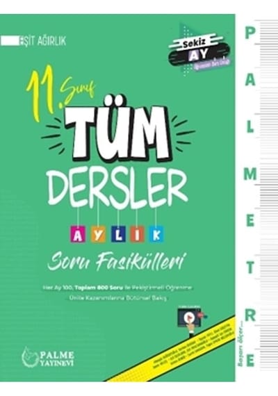 Palme 11.sınıf Tüm Dersler Aylık Soru Fasikülleri Eşit Ağırlık Yeni