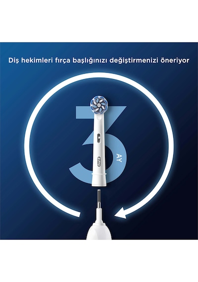 Oral-B Pro Sensitive Clean X-Filament Şarjlı Diş Fırçası Yedek Başlığı 2 Adet