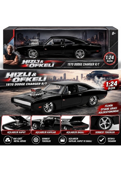1970 Dodge Charger 1:24 Model Aracı