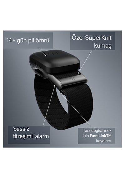 Whoop Peak 5.0 Akıllı Bileklik 12 Aylık Üyelik Dahil, Aktivite & Uyku Takibi, Kalp Atış Hızı, Hrv, Stres Takibi