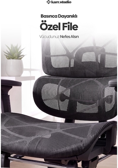 Karr Office Odessa Fonksiyonel Çalışma Koltuğu Siyah