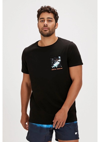 Bad Bear Francıs T-shırt Siyah Erkek Tshirt