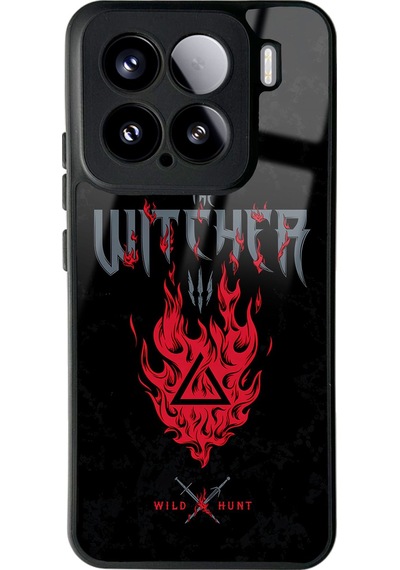 Xiaomi Mi 15 Witcher 3 Fire Tasarımlı Glossy Telefon Kılıfı Çok Renkli