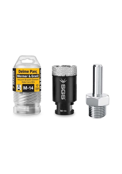 Sgs Mermer Ve Granit Delik Açma Pançı 14mm Ile 65 Mm Arası Seçenekli Ürün - 25 Mm