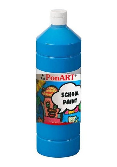 Ponart School Paint Tempera Boya 1000 Ml. Psp-2210 Prımer Mavi Primer Mavi