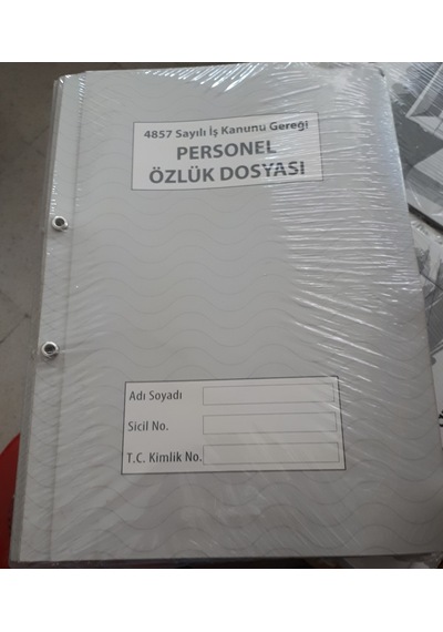 Personel Özlük Dosyası 4857 Sayılı Kanuna Göre 10 Adet Pk Fiyatı