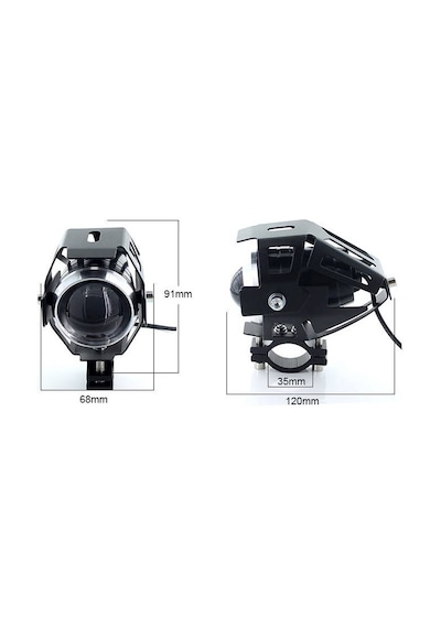 Motosiklet Sis Farı Su Geçirmez U5 Led 3 Modlu