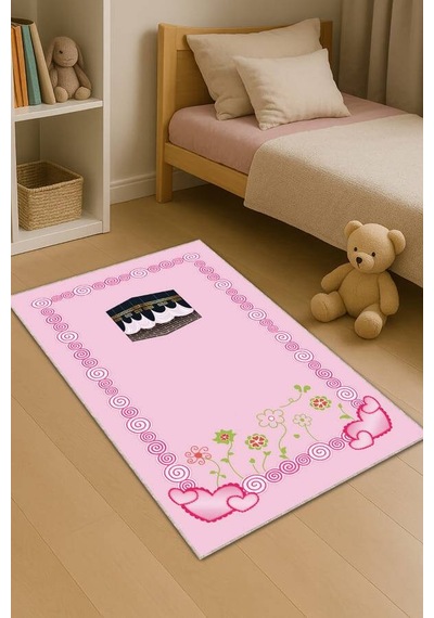 Pembe Kabe Temalı Kız Çocuk Seccadesi Cs32n11