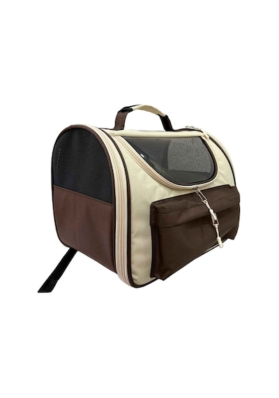 Pet Pretty Kedi Köpek İçin Taşıma Çantası Space Model Backpak Kahverengi 36x30x30 Cm