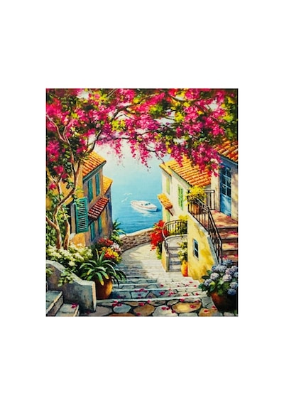 5d Elmas Boncuk Taş Işleme Mozaik Goblen Kit 50x40cm Gc84291 Diamond Painting