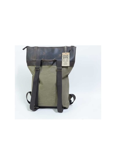 Old Cotton Cargo Gds Cahuilla Bag Deri Kapaklı Sırt Çantası Kahverengi