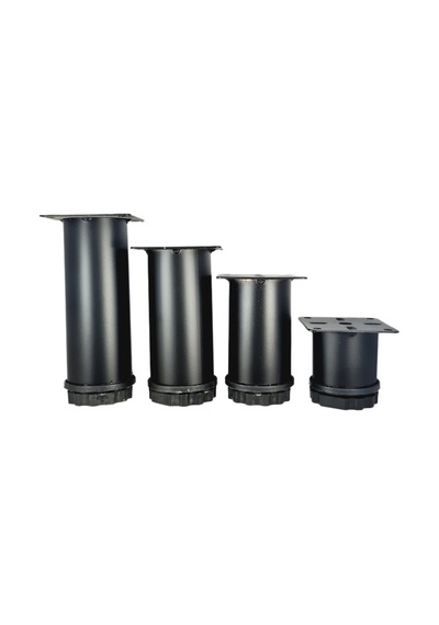40 Lık 15 Cm Siyah Metal Yuvarlak Ayak 4 Adet