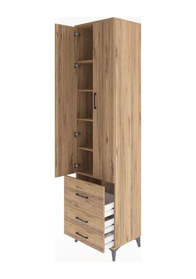 Hyperion Dolap 5 Raflı 3 Çekmeceli 2 Kapaklı 60x44x243 Çam-çam Çam Hyperion Dolap 5 Raflı 3 Çekmeceli 2 Kapaklı 60x44x243 Çam-çam Çam