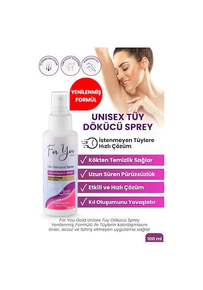 Unisex Tüy Dökücü Krem Sprey 100 Ml