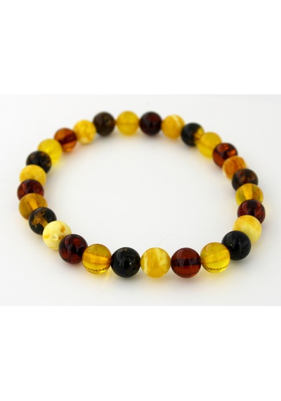 Kehribar Bileklik Kure Tasarım Ambergold Blk23-94 Çok Renkli