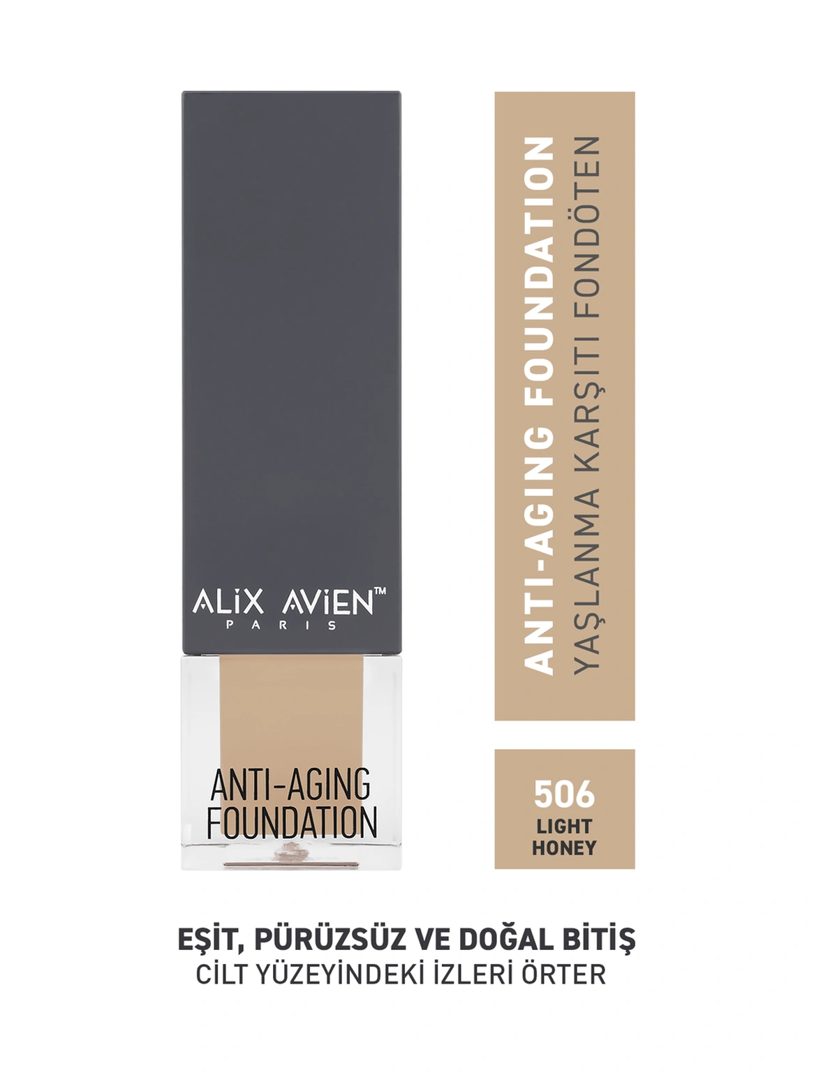 Alix Avien Vitamin İçeren Nemlendirici SPF15+ Fondöten  Foundation 506 Light Honey