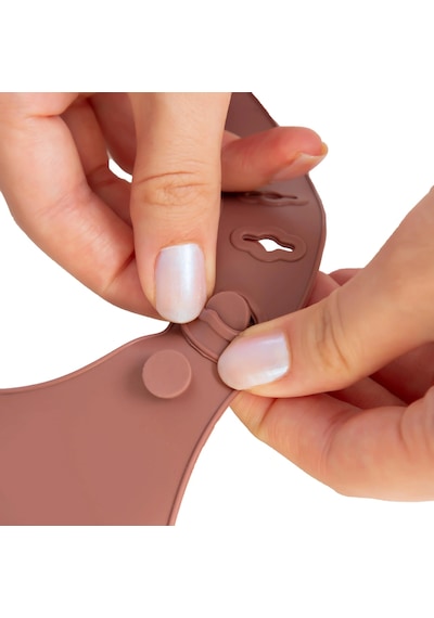 Babyjem Mini Silikon Mama Önlüğü Mocha