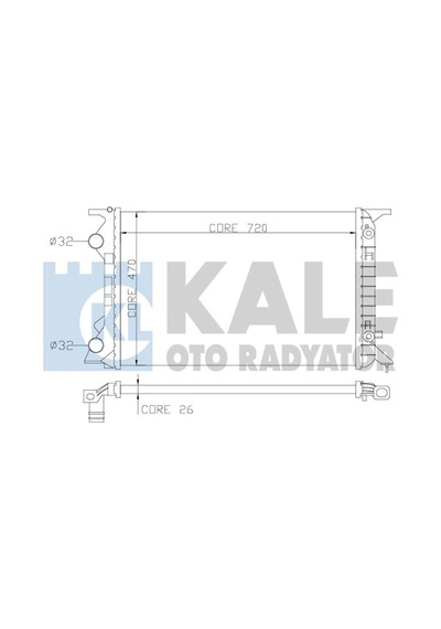 Audi Q5 2011-2016 Motor Su Radyatörü Kale 8K0121251K