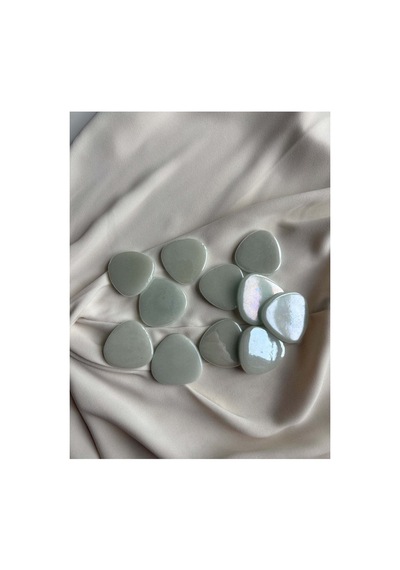 Sanatsal Damla Mozaik Parlak Beyaz 45x45mm 100gr