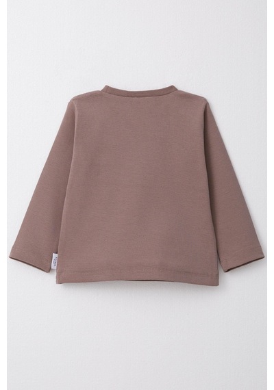 Breeze Erkek Çocuk Uzun Kollu Tişört Basic 1-4 Yaş, Vizon-vizon Vizon
