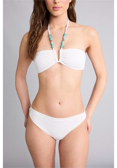 Defacto Regular Fıt Krinkıl Kumaş Bikini Alt G3772ax26smwt16 Beyaz-wt16