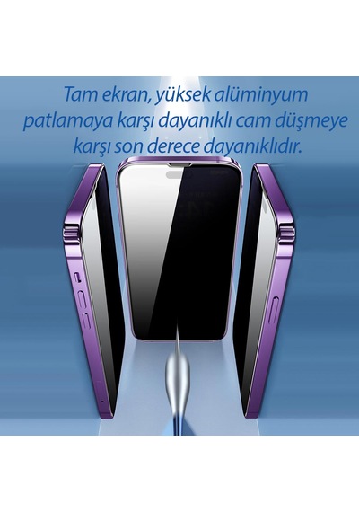 Lito D+ Pro Toz Filtreli Privacy Apple Uyumlu iPhone 16 Pro Ekran Koruyucu