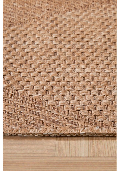 Doğal Jüt Görünümlü Dokuma Kilim Modern & İskandinav Desen Bej Bej