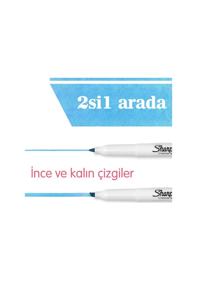 Sharpie 2138233 Snote Kreatif Markör Krş 12li Bls Çok Renkli