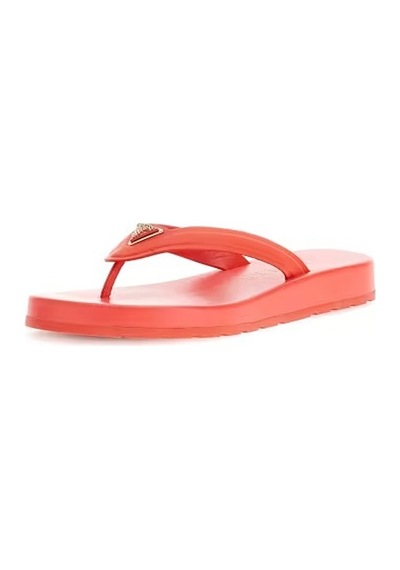 Guess Candry Logo Kadın Terlik Fljcnyele24 Turuncu