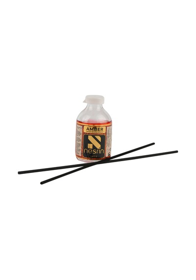 Nesrin Amber 50 Ml Çubuklu Oda Ve Oto Kokusu Reed Diffuser, Kalıcı Ortam Kokusu - 8690352954100k