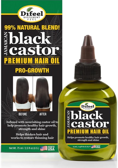 Difeel Jamaican Black Castor Yavaş Uzayan Saçlara Özel Saç Bakım Yağı 75 ML