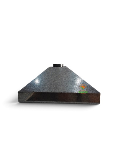 Safir Gri Statik Boyalı Davlumbaz 90 Cm Ebatlı Safir Davlumbaz 3 Gözlü Çay Kazanı İçin Davlumbaz