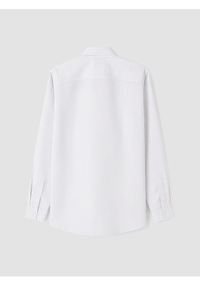 Lcwaıkıkı Classic Beyaz Regular Fit Çizgiili Gabardin Erkek Gömlek