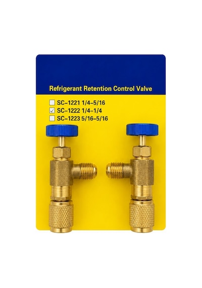 Hs-1222 R22 Gaz Vanası 1/4 Dişi - 1/4 Erkek Adaptör